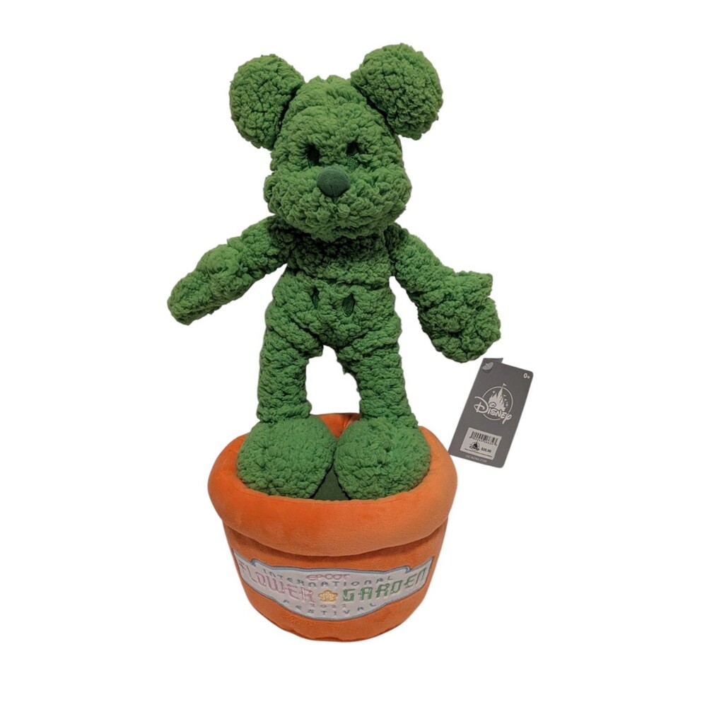 Disney Parks 2022 Epcot Flower & Garden Festival Mickey Mouse Topiary Plush NWT